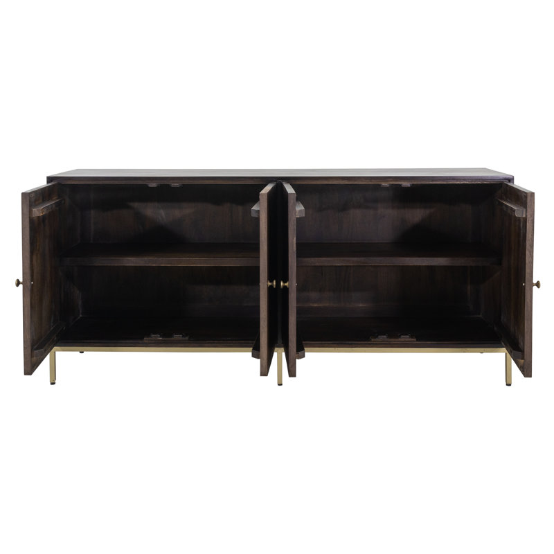Armoire 4 portes en bois de manguier Bulwell
