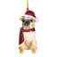 Sculpture bouledogue de Noël