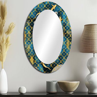 Luxury Brand Design II - Miroir décoratif oval sur métal Fashion