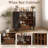 39" Fluted Sideboard Bar Cabinet With 6 Wine Racks-191516282-191516284