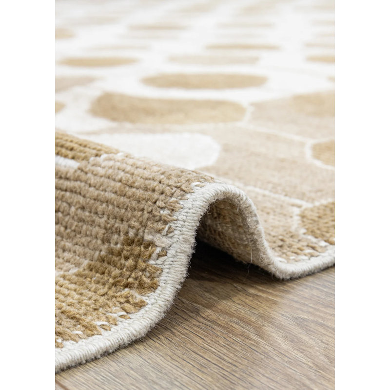 Vintage One-of-a-Kind 9'1" X 11'6" Wool Area Rug Cream