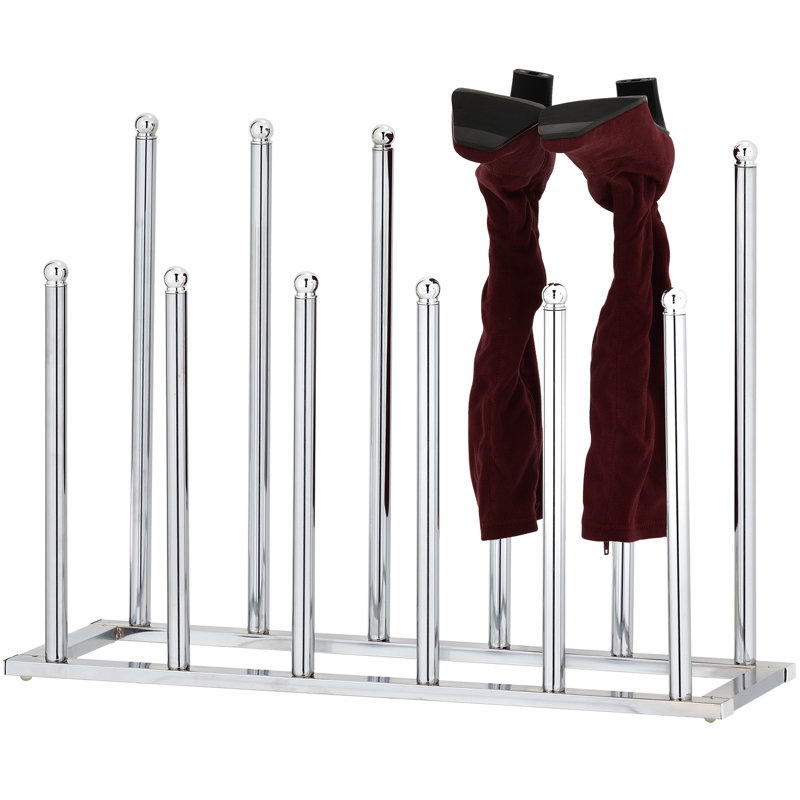 Rangement 6 bottes Modern Sleek Modern, Argent