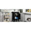 Meuble-lavabo de 18 po - Design rétro noir, construction, rangement organisé, lavabo en céramique avec trou de déversement, idéal pour les petites salles de bain-1780144310