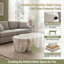 48.62 inch Unique Shape Coffee Table Beige