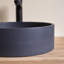 Gina Round Black Terrazzo Bathroom Sink-1185132235