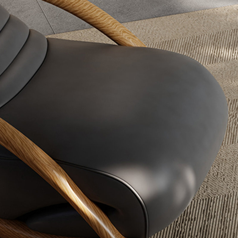 Chaise berçante Creative Fashion, Gris, Brun
