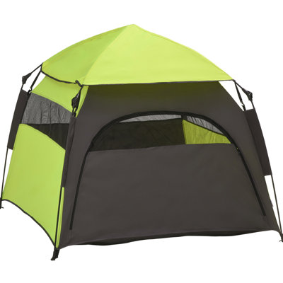 Tente escamotable pour chien pour très grands chiens, camping portable pour animal de compagnie avec sac de transport - intérieur spacieux, assemblage instantané, protection contre les intempéries, construction de canines, maison pouvant accueillir des chiens jusqu'à 29,5 po et 88 lb, installation,
