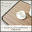 Table basse en rotin PE avec tablette de rangement Outsunny