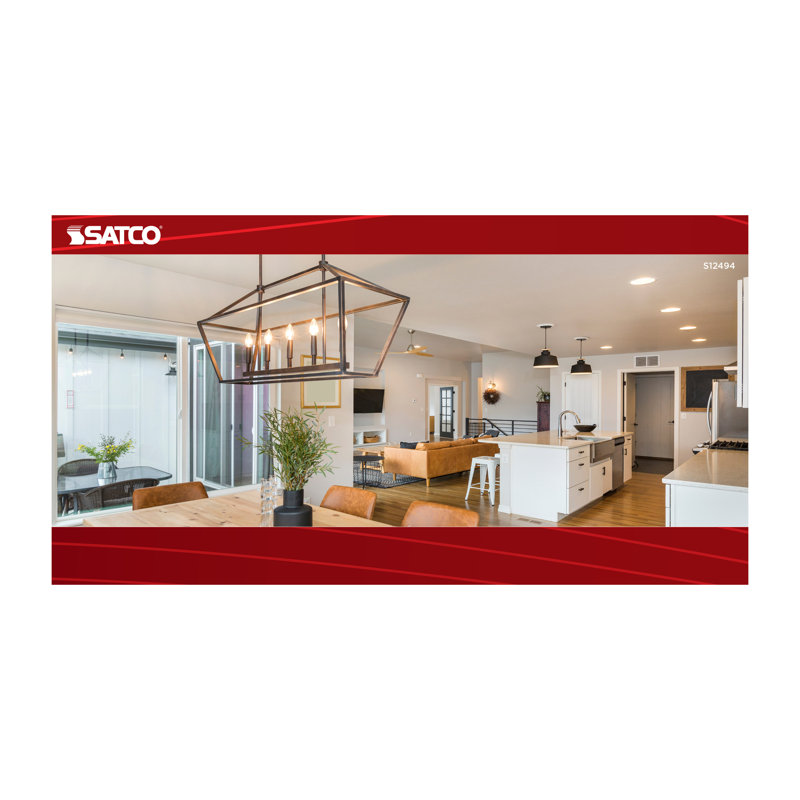 B11 LED - Candelabra Base - Clear  - 120 Volt, 5.5 W, 3000 K, 500 Lumens