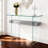 Tempered Glass Console Table with Shelf-1934271971-1905166807