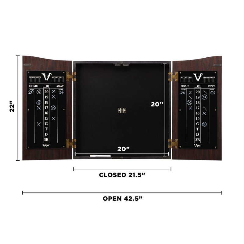 Armoire Viper Vault avec jeu de fléchettes King Sisal