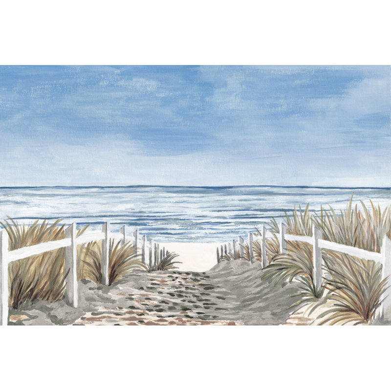 «Sand Dunes Path» par Marmont Hill - impression sur toile tendue, H 16 po x l 24 po x 1,5 po