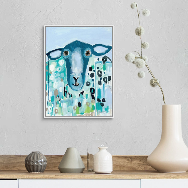 « I’ll be Blue » par Kait Roberts-impression sur toile, H 18 po x l 14 po x P 1,75 po, Toile blanche encadrée