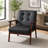 26“ Wide Wooden Arm Accent Chair-834688735