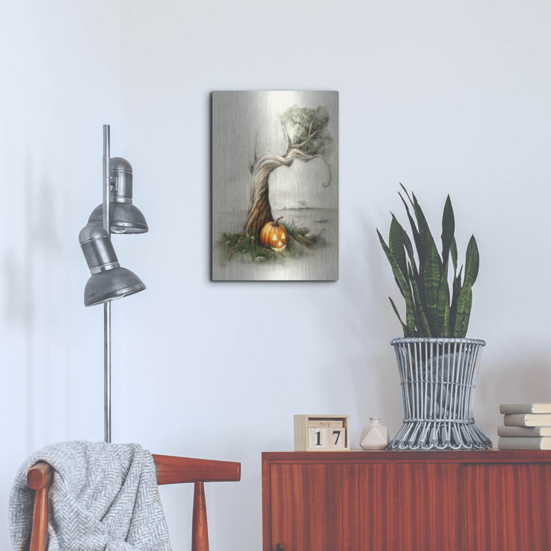 «Halloween Island» par Art and a Little Magic, art mural en métal, 16 po x 24 po
