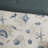 King Comforter - Blue 100% Cotton Accent Print Adorned 7 Piece For With