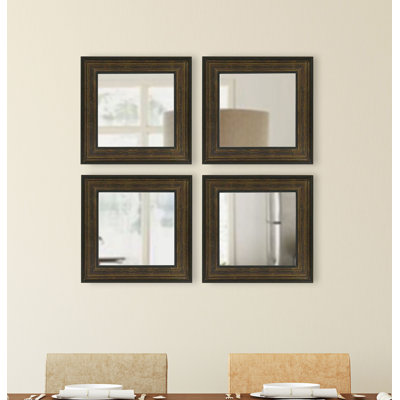 Ukiah Solid Wood Flat Wall Mirror