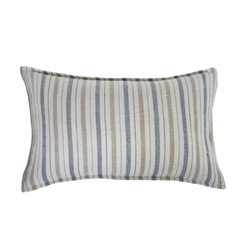 Housse et insert de coussin en lin Naples, 14 po x 24 po, Rectangular