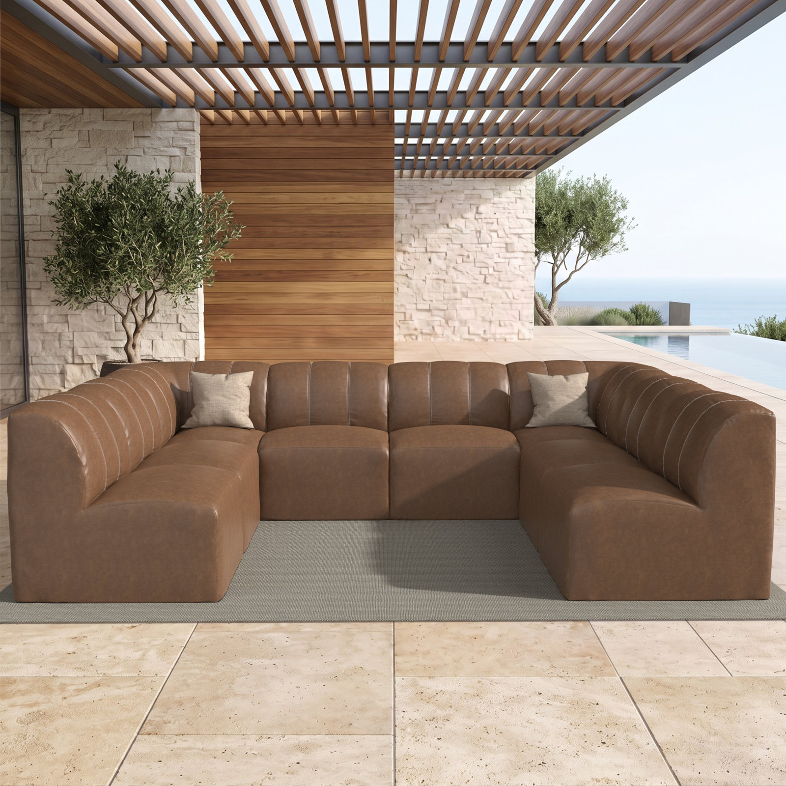 Praia 124" Patio Sectional