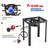OuterMust Outdoor Propane Rectangular Deep Fryer Kit with 18 qt. Frying Pan & Dual Baskets