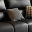 Canapé modulaire noir en cuir véritable-1919284987