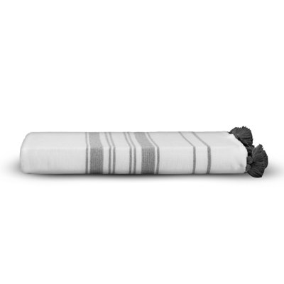 Luxurious 100% Cotton Hand Towel, White & Black, 19.7 x 35.4 inches | Ultra-Absorbent 300 GSM | Soft & Durable, Perfect for Home & Spa Use | Machine Washable, Easy Care, Tumble Dry Low