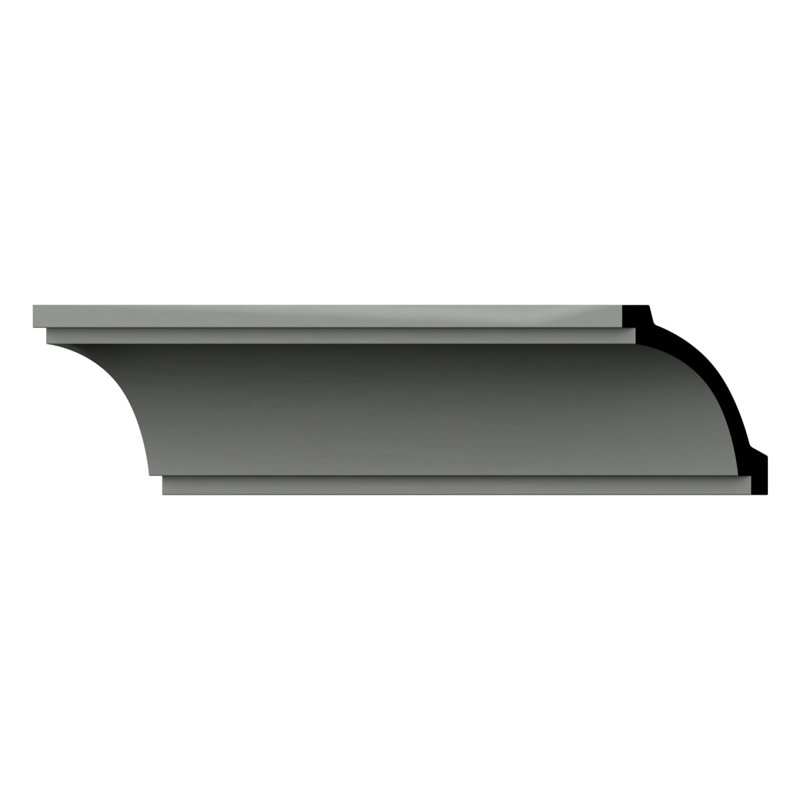 Graham Gray Polyurethane Crown Moulding 4" x 94.5"