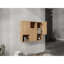 Armoire latérale de salle de bain 36 po, portes à fermeture douce, conception à fixation flottante, chêne imitationnel (emballage KD)-288395035