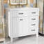 Meuble-lavabo de 36 po sans lavabo - Base d'armoire seulement équipée de tiroirs fonctionnels-1815833288