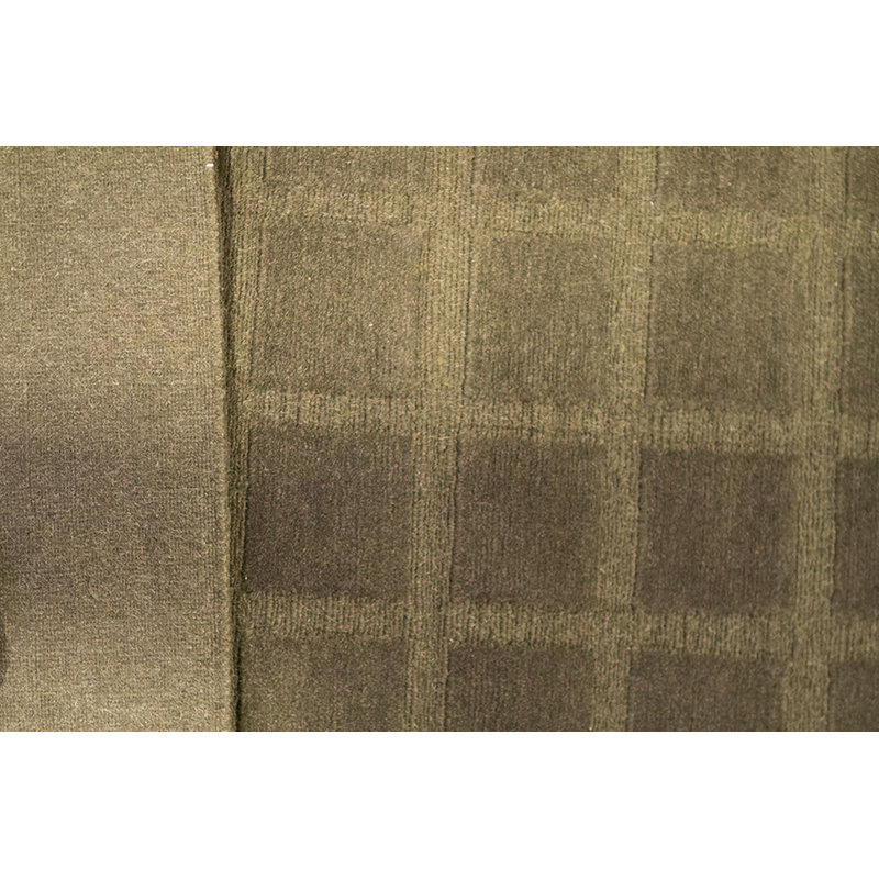 Tapis gris de haute qualité noué à la main