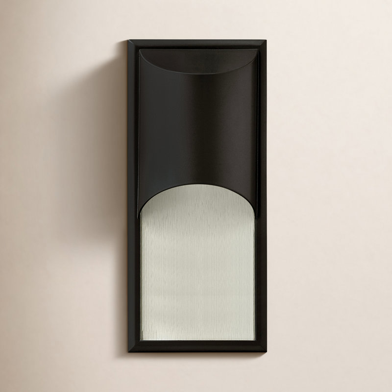 Cascade Outdoor Flush Mount, Satin Black, MED