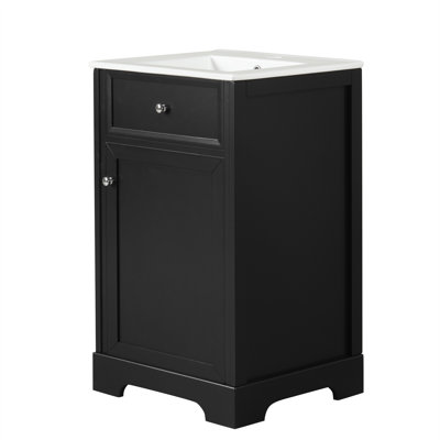 Stylish Bathroom Vanity With Sink, Offering Ample Storage And Modern Design