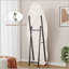 Miroir pleine grandeur avec cadre en bois enveloppé de flanelle, conception ondulée irrégulière pour un décor moderne et élégant-249248195