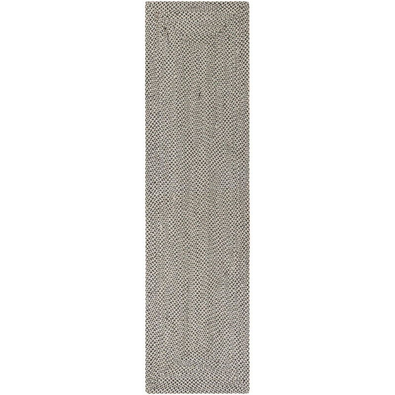 Tapis contemporain Aideen - gris, Tapis de couloir 2 pi 7 po x 10 pi