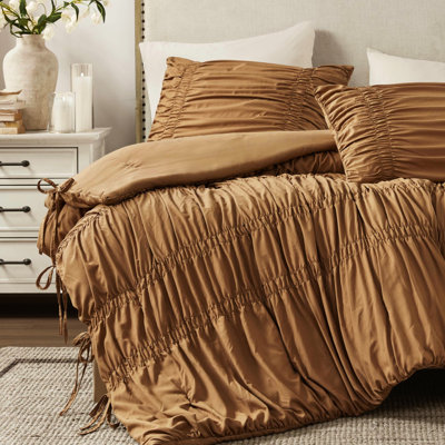 Édredon pour lit simple / simple TG 2 pièces, style campagne française, conception avec attaches, microfibre douce pour tout confort, 100, édredon Easy Care Retreat, microfibre brossée délicate, chaleur moelleuse toute l'année, 100