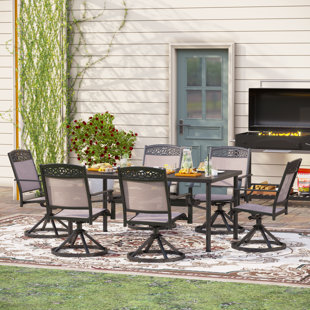 Arlane Rectangular 6 - Person 64'' Long Dining Set