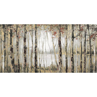 Autumn Lake by Parvez Taj - Painting on Canvas