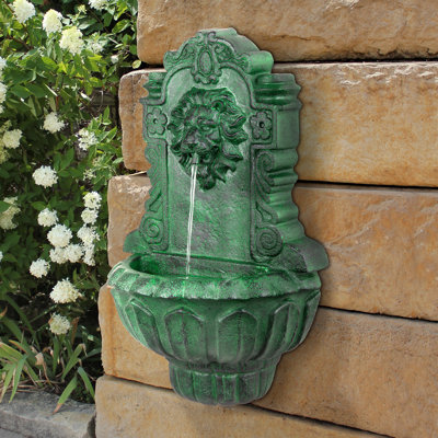 Casa Del Lago Lion Head Wall Fountain