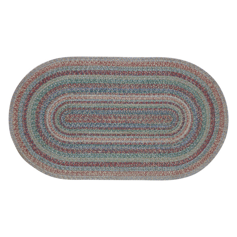 Matevia Geometric Indoor Rug, Oval 2'3" x 4'