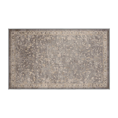 Tapis gris lavable à la machine