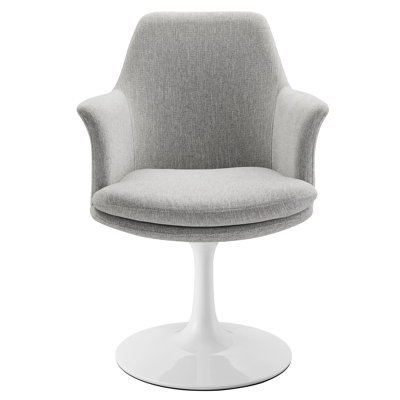 Lippa Performance Velvet Swivel Dining Armchair