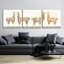 «Epic Art» Festive Llama V »par Danhui Nai, art mural en verre acrylique, ensemble de 3 pièces-102458752