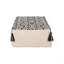 Repose-pieds rectangulaire Kiki, noir naturel