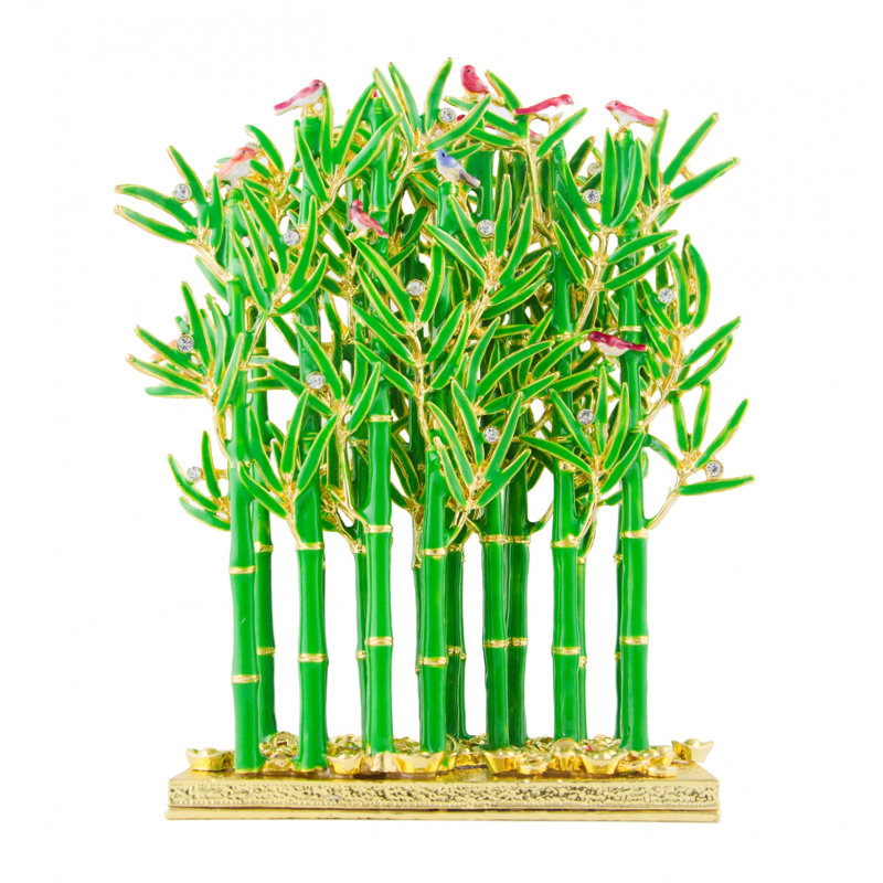 Sculpture d’arbre en bambou forêt de prospérité 6,5 "