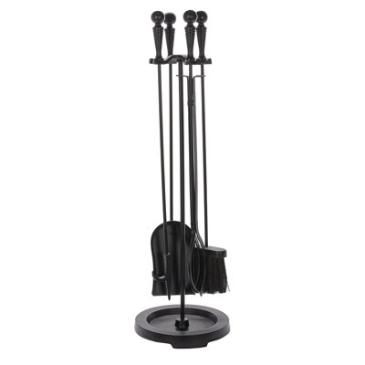 5 Pc Fireplace Toolset with Ball Handles