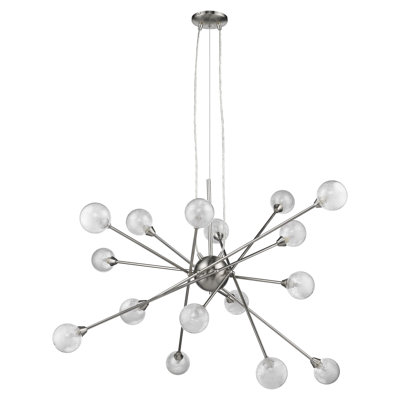 Luminaire suspendu géométrique moderne à plusieurs lumières