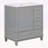 Bathroom Vanity with Sink,One Door with Shelf and Three Drawers-1010591125