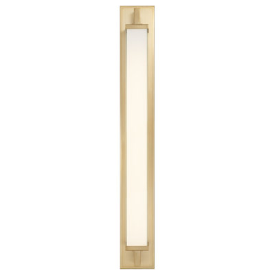 34" Antique Brass Bathroom Vanity Light Bar With Integrated LED