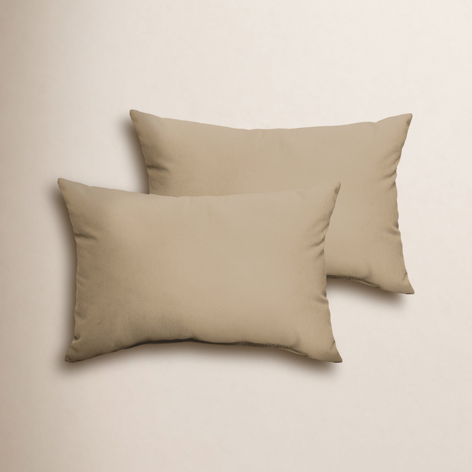 Almeda Indoor/Outdoor Lumbar Throw Pillow, Fresco Tan, 12" x 18"