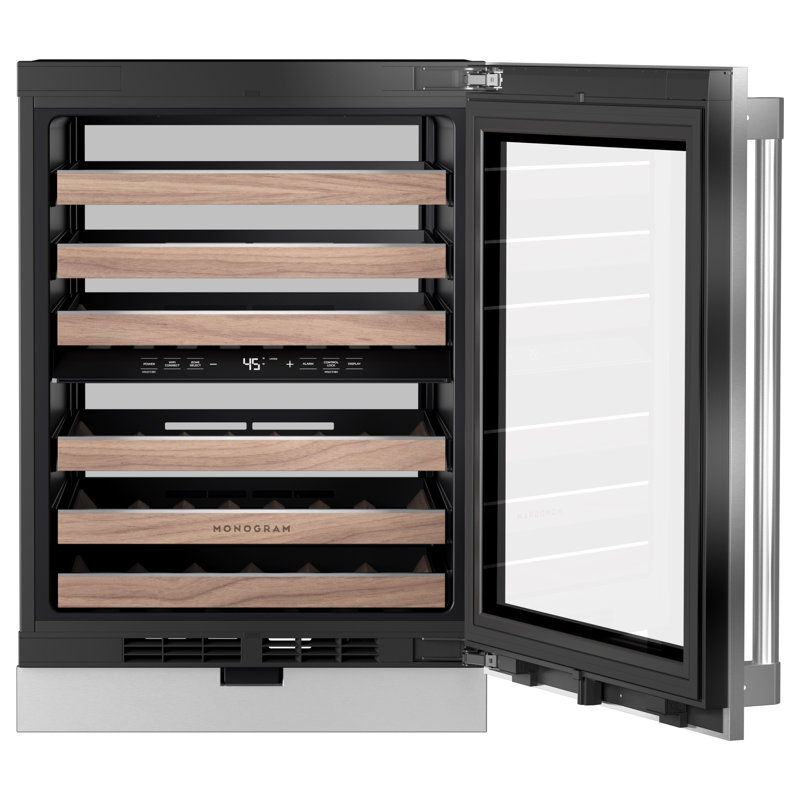 Monogram 24" Under Counter Panel-Ready Wine Reserve With Accessories, Statement, Stainless Steel